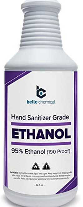 Medical Grade Ethanol - 95 percent Ethyl Alcohol - for Hand Sanitizer Production - No Fermentation Smell - Does Not Contain Methanol -Ethyl Alcohol - Medical Grade -32oz- -Pack of 2 -64oz-- Medical Grade Ethanol - 95 percent Ethyl Alcohol - for Hand Sanitizer Production - No Fermentation Smell - Does Not Contain Methanol -Ethyl Alcohol - Medical Grade -32oz- -Pack of 2 -64oz--