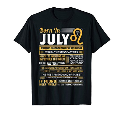 Leo Birthday Gifts - Born In July Leo T-Shirt