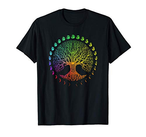 Tree of Life Phases of the Moon Gift T-Shirt