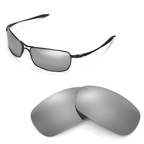 Walleva Replacement Lenses for Oakley Crosshair 2.0 Sunglasses - Multiple Options Available -Titanium Mirror Coated - Polarized-