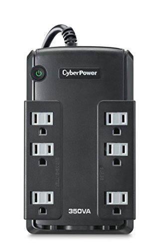 CyberPower CP350SLG Standby UPS System, 350VA/255W, 6 Outlets, Compact