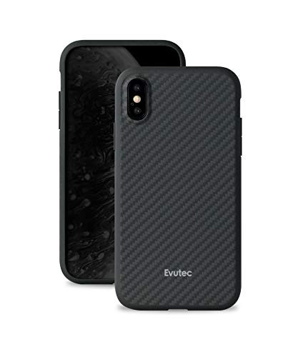 Evutec Case Compatible with iPhone Xs Max, AER Series Karbon Case with AFIX+ Vent Mount-Black 