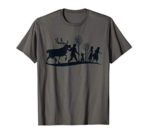 Disney Frozen 2 Characters Anna Elsa Silhouette T-Shirt Disney Frozen 2 Characters Anna Elsa Silhouette T-Shirt