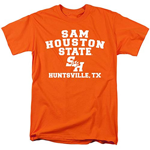 Sam Houston State University Official Huntsville Unisex Adult T Shirt, Orange, Medium Sam Houston State University Official Huntsville Unisex Adult T Shirt, Orange, Medium