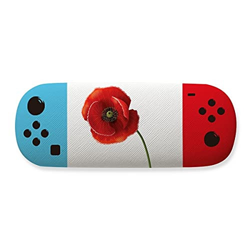 Corn Red Flower Art Painting Simplicity Storage Glasses Case Creative Game Shell Holder