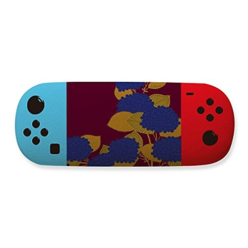 Painting Japanese Culture Flower Gold Blue Storage Glasses Case Creative Game Shell Holder