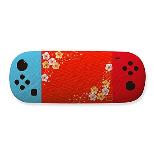 Golden Red Sakura Pattern Japan Storage Glasses Case Creative Game Shell Holder