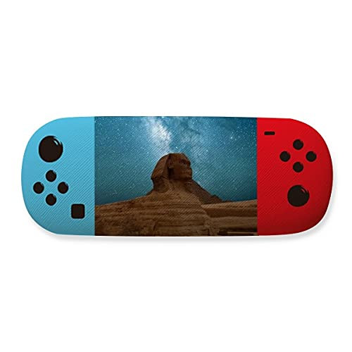 Blue Sky Red Earth Mummy Storage Glasses Case Creative Game Shell Holder