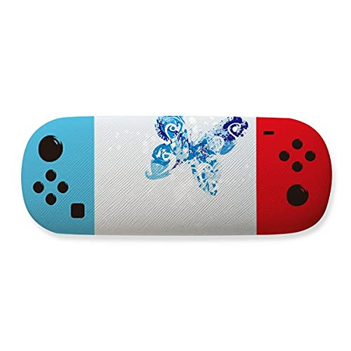 Animal Sky Blue Butterfly Fluttering Graffiti Storage Glasses Case Creative Game Shell Holder