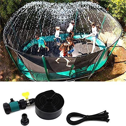 Loosebee Trampoline Sprinkler for Kids Outdoor Trampoline Sprinkler Waterpark Fun Summer Outdoor Water Games Yard Toys Sprinklers Backyard Water Park for Boys Girls
