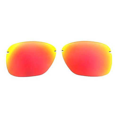 Walleva Replacement Lenses for Oakley Tailhook Sunglasses - Multiple Options Available -Fire Red Mirror Coated - Polarized-