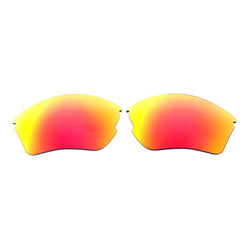 Walleva Replacement Lenses For Smith Optics Approach Max Sunglasses - Multiple Options available -Fire Red Mirror Coated - Polarized-