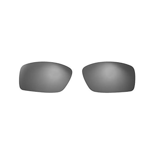 Walleva Replacement Lenses for Oakley Square Wire II -OO4075 Series- - Multiple Options Available -Titanium Mirror Coated - ISARC Polarized-