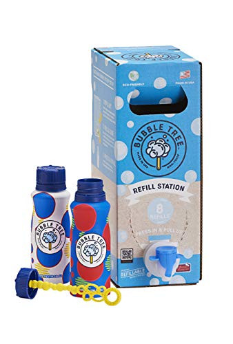 Bubble Tree Sustainable Original Bubble System -1 Liter and 2 Aluminum Bottles of Bubble Solution-