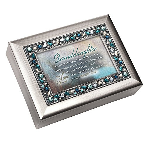 Granddaughter Cottage Garden Jeweled Musical Music Jewelry Box Plays You Light Up My Life Granddaughter Cottage Garden Jeweled Musical Music Jewelry Box Plays You Light Up My Life