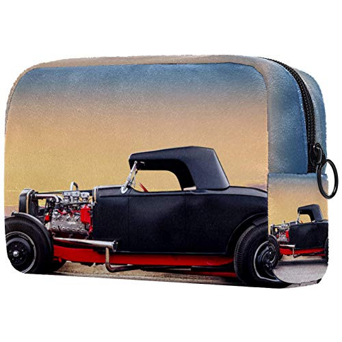 Luggage Cosmetic Cases Portable Travel Makeup Cosmetic Bags Organizer Multifunction Case Toiletry Bags for Women Retro car black 7.3x3x5.1in Luggage Cosmetic Cases Portable Travel Makeup Cosmetic Bags Organizer Multifunction Case Toiletry Bags for Women Retro car black 7.3x3x5.1in