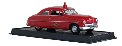 Amercom 1949 Mercury Fire Chief 1:43 Scale Diecast with Acrylic Display Case
