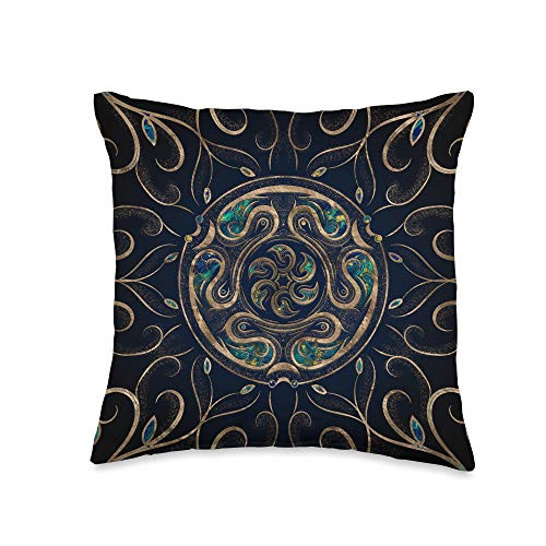 Creativemotions Hecate Wheel Ornament Throw Pillow, 16x16, Multicolor
