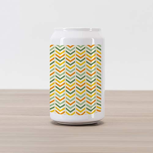 Ambesonne Chevron Cola Can Shape Piggy Bank, Retro Countryside Colors Zigzags in Vertical Direction Striped Composition, Ceramic Cola Shaped Coin Box Money Bank for Cash Saving, Green Yellow Orange Ambesonne Chevron Cola Can Shape Piggy Bank, Retro Countryside Colors Zigzags in Vertical Direction Striped Composition, Ceramic Cola Shaped Coin Box Money Bank for Cash Saving, Green Yellow Orange