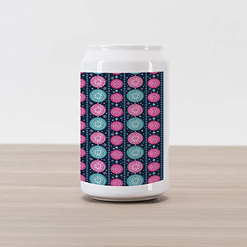 Ambesonne Xmas Cola Can Shape Piggy Bank, Celebration Pattern with Vertical Borders Pink Blue Floral Circles, Ceramic Cola Shaped Coin Box Money Bank for Cash Saving, Dark Blue Teal Pink Ambesonne Xmas Cola Can Shape Piggy Bank, Celebration Pattern with Vertical Borders Pink Blue Floral Circles, Ceramic Cola Shaped Coin Box Money Bank for Cash Saving, Dark Blue Teal Pink