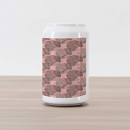 Ambesonne Geometric Cola Can Shape Piggy Bank, Hypnotic Vortex Design Overlapping Spiral Elements Brush Paint Effect, Ceramic Cola Shaped Coin Box Money Bank for Cash Saving, Coral Black Pale Blue Ambesonne Geometric Cola Can Shape Piggy Bank, Hypnotic Vortex Design Overlapping Spiral Elements Brush Paint Effect, Ceramic Cola Shaped Coin Box Money Bank for Cash Saving, Coral Black Pale Blue