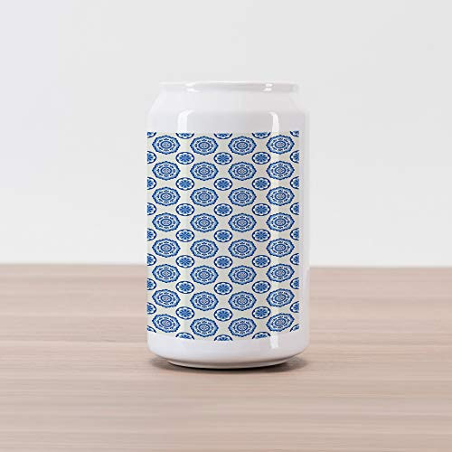 Ambesonne Abstract Cola Can Shape Piggy Bank, Scandinavian Style Floral Circular Illustration Nordic, Ceramic Cola Shaped Coin Box Money Bank for Cash Saving, Ivory Cobalt Blue and Pale Sky Blue Ambesonne Abstract Cola Can Shape Piggy Bank, Scandinavian Style Floral Circular Illustration Nordic, Ceramic Cola Shaped Coin Box Money Bank for Cash Saving, Ivory Cobalt Blue and Pale Sky Blue