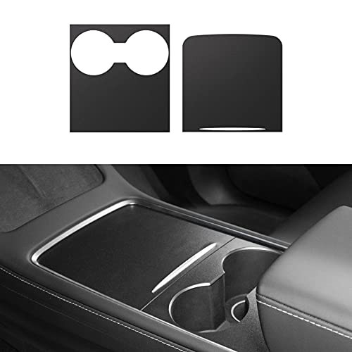 Motrobe 2021 Tesla Model Y Model 3 Center Console Wrap Cover Kit Matte Black Only Fit New Center Console