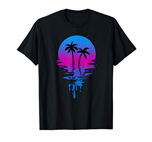 Vintage Retro Sunset Palm Tree T-Shirt