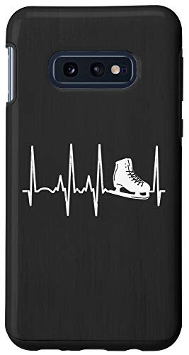 Galaxy S10e Ice Skater Figure Skating Gift Heartbeat Line Figure Skate Case