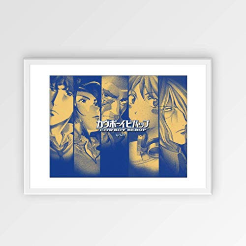 Cowboy Bebop Poster/Spike Spiegel, Jet Black, Faye Valentine, Ed and Ein/Cowboy Bebop gifts/Cowboy Bebop manga figures