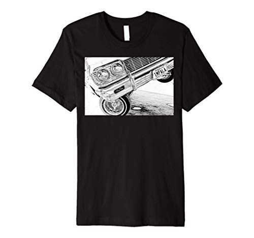 Lowrider 64 Impala 3 Wheel Close up Premium T-Shirt