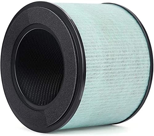 PARTU BS-08 HEPA Air Filter Replacement Filter, 3-in-1 Filtration System Include Pre-Filter, True HEPA Filter, Activated Carbon Filterrs