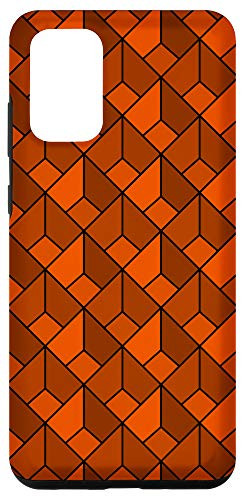 Galaxy S20 plus Geometric Pattern Orange Square Figures Polygons Modern Case