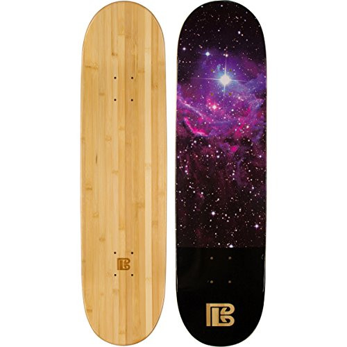 Bamboo Skateboards Graphic Skateboard Deck- More Pop, Lighter, Stronger, Lasts Longer Than Most Decks! (8.0, Nebula)