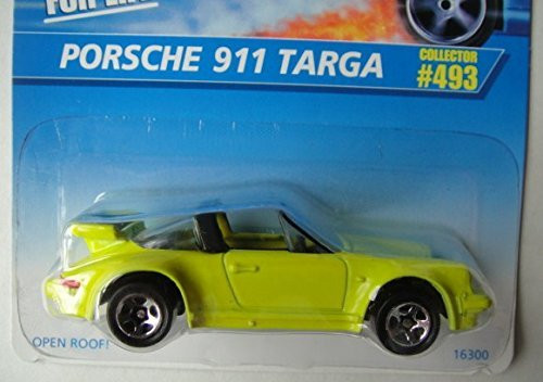HOT WHEELS YELLOW PORSCHE 911 TARGA 493 HOT WHEELS YELLOW PORSCHE 911 TARGA 493