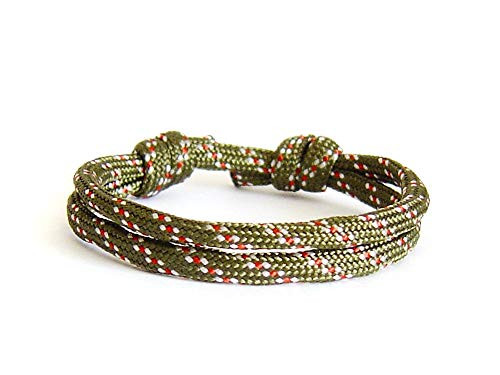 Nautical Bracelet Men and Women for Couples Unisex Rope String Paracord 550 Adjustable Military Surfer Style Jewelry with Knots