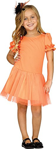 Fun World Toddler Girl's Pettidress Costume Childrens Costume, Orange, Small