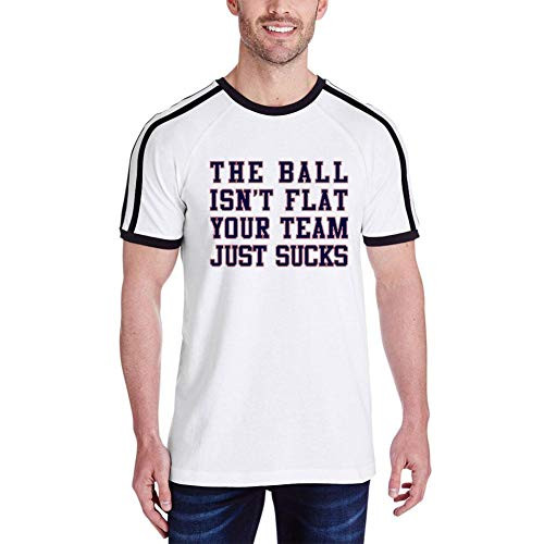 Old Glory Deflategate Your Team Sucks Mens Soccer Jersey T Shirt White-Black MD