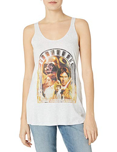 Star Wars Junior's Doorway to Destiny Graphic Tee, White Heather, Medium