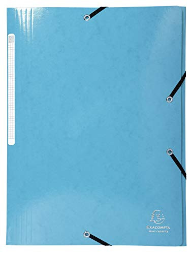 Exacompta 948212 A3 3-Flap Folder with Elastics - Assorted