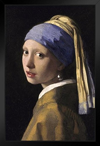 Johannes Vermeer Girl with a Pearl Earring Framed Poster 14x20 inch