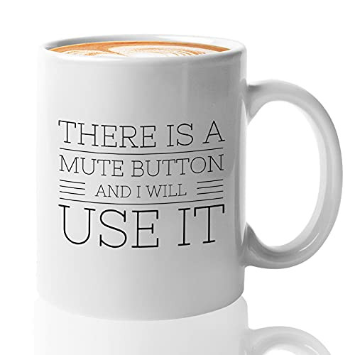 TV Series Coffee Mug - There Is A Mute Button - Season Television Serial Crime Drama Adapted Story Episodes Adventure Sir Arthur Unique Quote