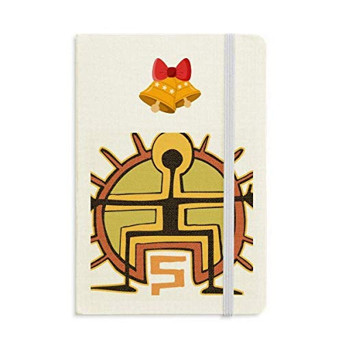 Egypt Figure Sun Totem Abstract Notebook Journal mas Jingling Bell
