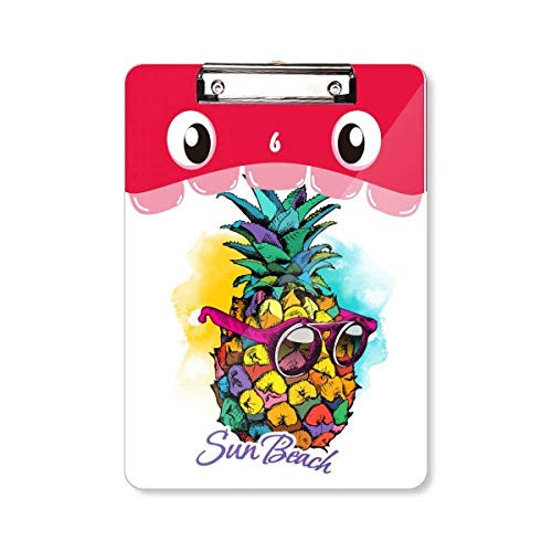 Sunglasses PineFruit Tropical Style Fruit Mouth Clipboard Folder File Pad Backing Plate A4