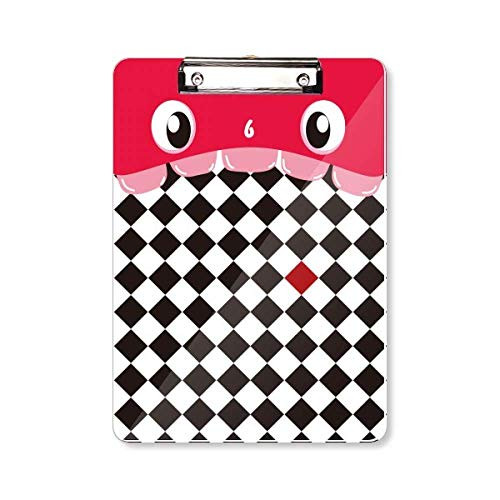 Rhombus Line Art Grain Illustration Pattern Mouth Clipboard Folder File Pad Backing Plate A4
