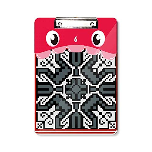 Russia Style Gray Texture Country Pattern Mouth Clipboard Folder File Pad Backing Plate A4