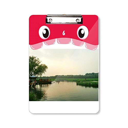 Sunset Lake View Photography Mouth Clipboard Folder File Pad Backing Plate A4