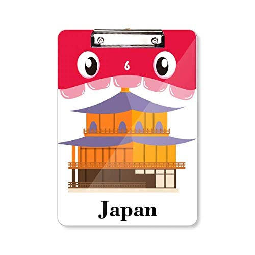 Traditional Japanese Culture Temple Mouth Clipboard Folder File Pad Backing Plate A4 Traditional Japanese Culture Temple Mouth Clipboard Folder File Pad Backing Plate A4
