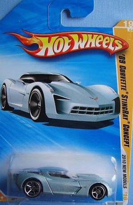 Hot Wheels 09 Corvette StingRay Concept -Light Blue- - 2010 New Models 19 1-64 Scale Hot Wheels 09 Corvette StingRay Concept -Light Blue- - 2010 New Models 19 1-64 Scale