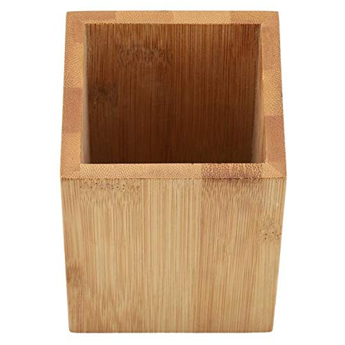 Pencil Holder Cosmetic Organizer Bamboo Pen Holder Office School Desk Pencils Storage Organizer Stand Stationery Supply Storage Box Desk Organizer
